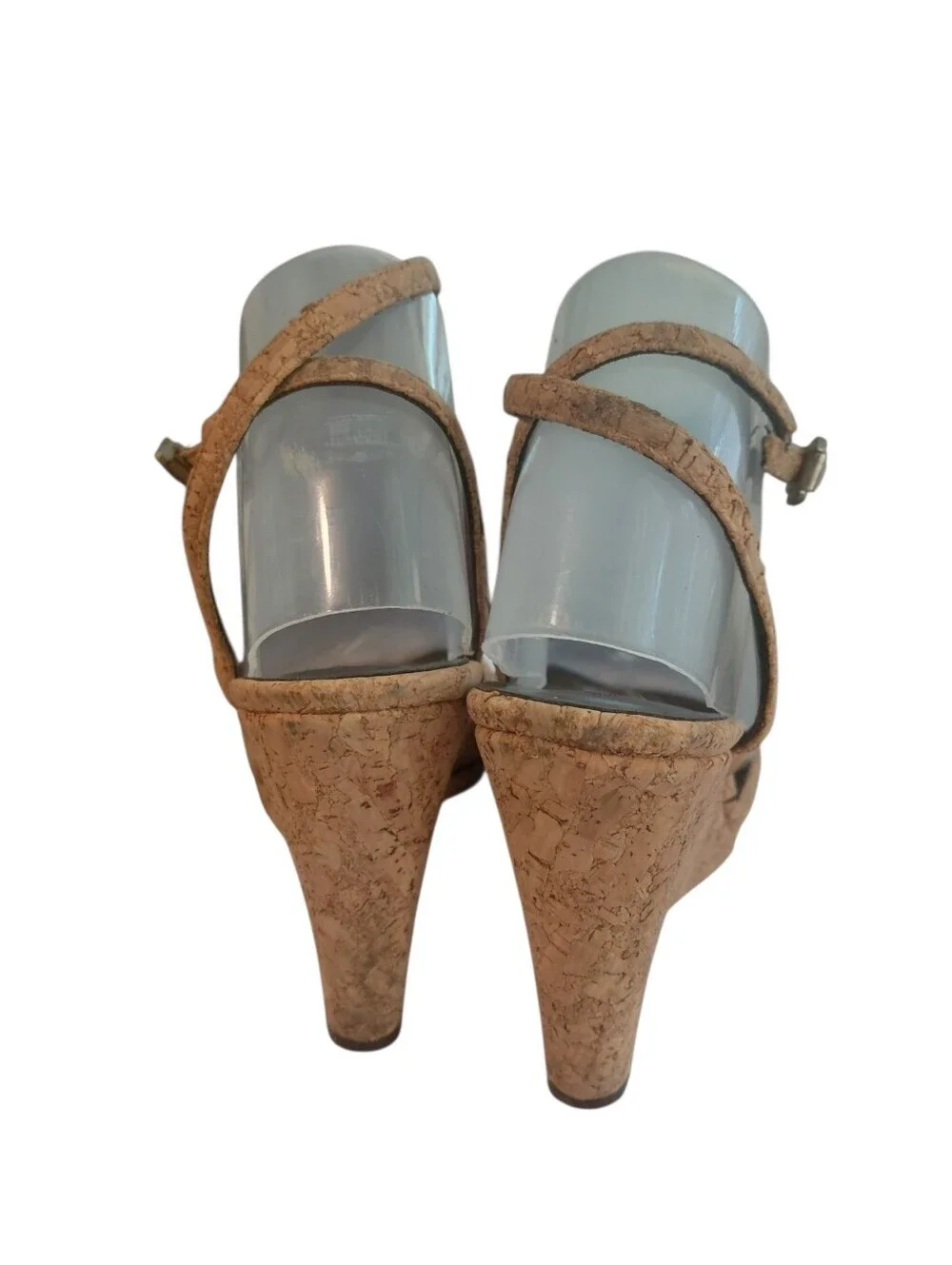 Donald J. Pliner Natural Tan Cork Wedge Sandals Size 8.5